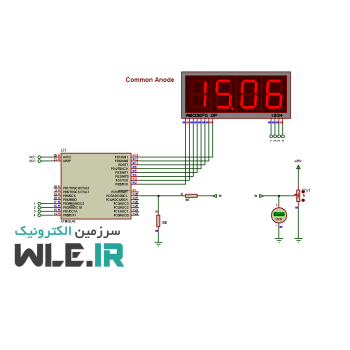 پروژه ولت سنج 0 تا 25 ولت با سون سگمنت و AVR